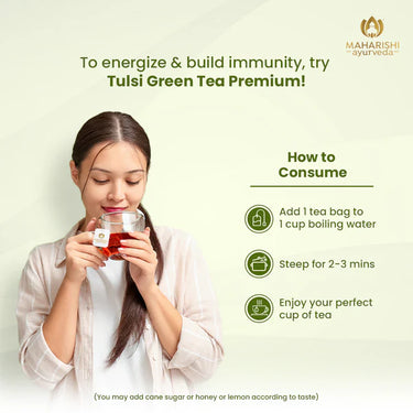 Tulsi Green Tea Premium | Organic Ayurvedic Blend 30gm